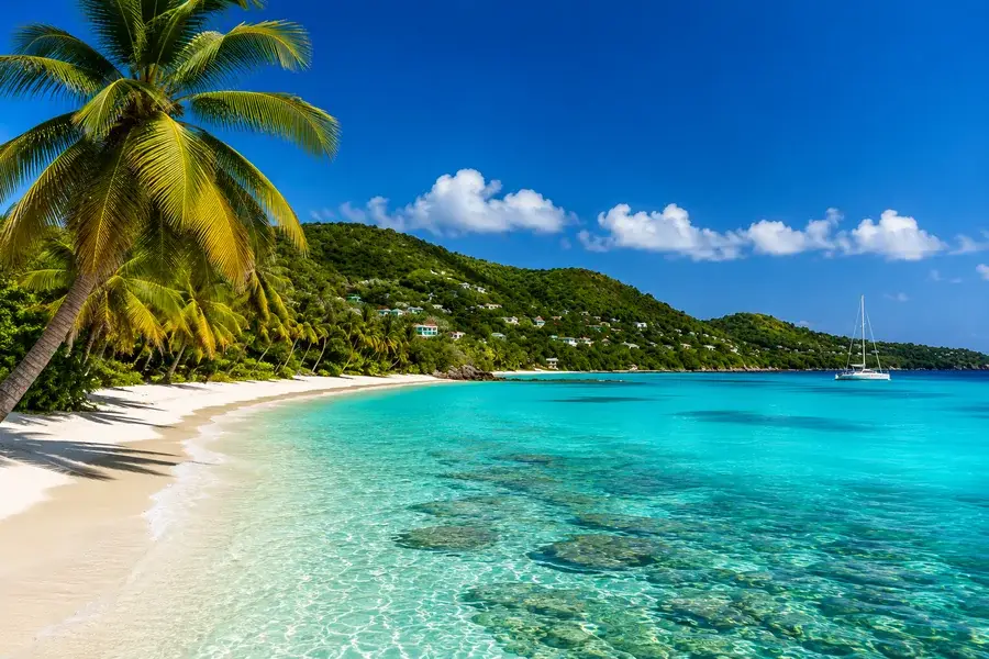 Turquoise Caribbean beach and tropical resort representing Caribbean vacation planning